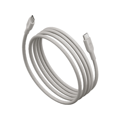 Energea Flow 480mbps USB-C to USB-C 60W Cable 1.5M - Sand