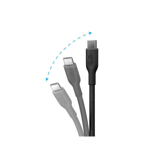 Energea Flow 480mbps USB-C to USB-C 60W Cable 1.5M - Sand