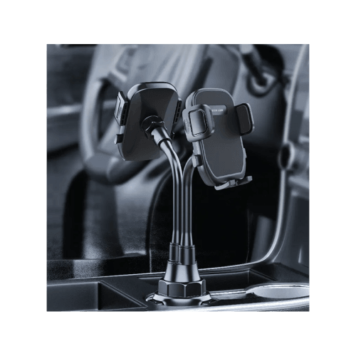 Green Lion Dual Drive Universal Car Phone Cup Holder Mount - Black