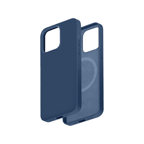 Smart Premium Silicone Magnetic Case for iPhone 14 Pro - Blue
