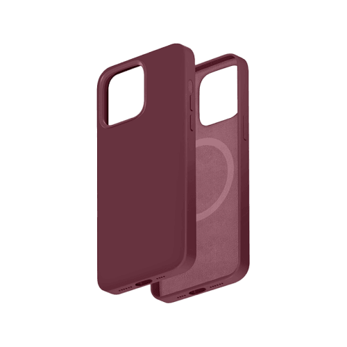 Smart Premium Silicone Magnetic Case for iPhone 14 Pro - Plum