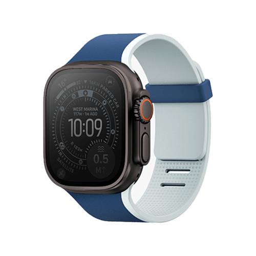 Uniq Revix IV Reversible Magnetic Strap For Apple Watch 49/46/45/44mm - Marine Blue/ Pale Aqua