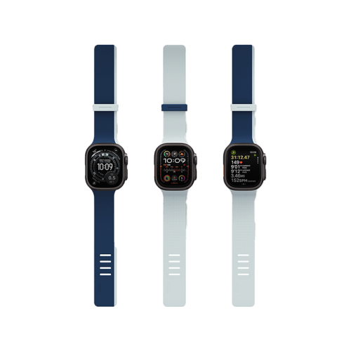 Uniq Revix IV Reversible Magnetic Strap For Apple Watch 49/46/45/44mm - Marine Blue/ Pale Aqua