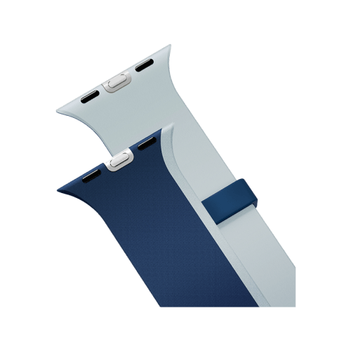 Uniq Revix IV Reversible Magnetic Strap For Apple Watch 49/46/45/44mm - Marine Blue/ Pale Aqua