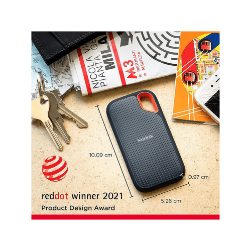 SanDisk Extreme Portable SSD 2TB External Hard Drive - Black