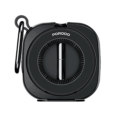 Porodo Loop Adjustable Travel Mount Magnetic Phone Holder - Black