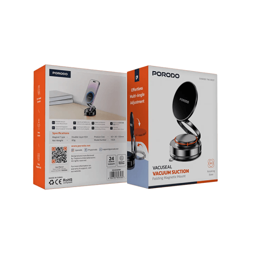 Porodo 2 In 1 Magsafe Car Phone Holder - Black