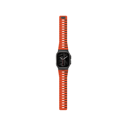 SkinArma Gemini Magnetic Watch Strap for Apple Watch 49/46/45MM - Black Orange