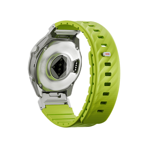 Uniq Fluo Magnetic Smart Watch Strap with Removable Connector For Garmin Watch 26mm Lug - Dark Lime
