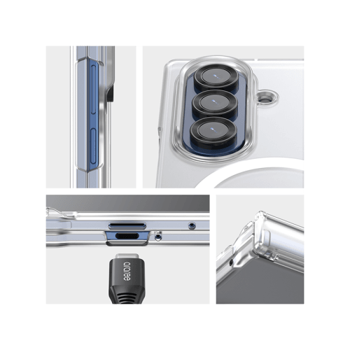 Araree Nukin 360 MagSafe Case With Hinge Protection for Samsung Galaxy Z Fold 7 - Clear