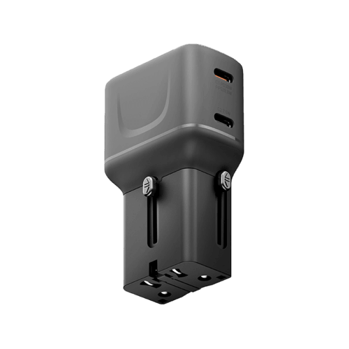 Energea TravelGo Adapter 30 2 Port USB-C 30W PD Travel Adapter - Gunmetal