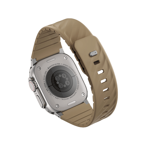 Uniq Fluo Bundle Magnetic Watch Strap With Connector for Apple Watch 40mm to 49mm - Soft Sand