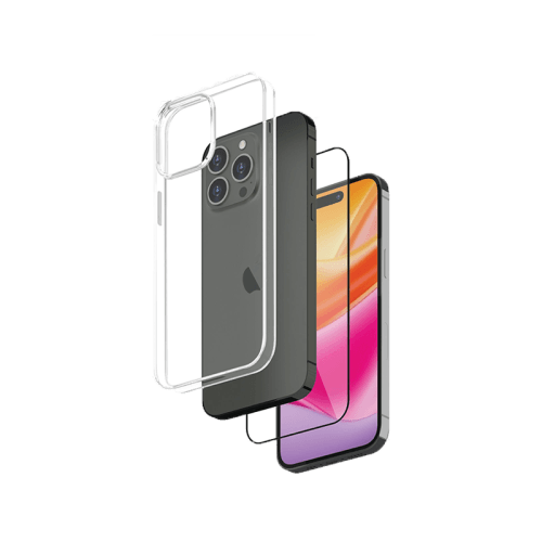 Smart Premium Bundle Case + Screen Protector for iPhone 15 Pro