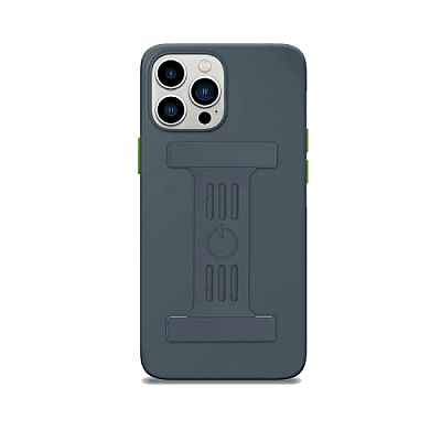 Goui Magnetic Case With Magnetic Bars for iPhone 13 Pro Max + Magnetic Strap - Steel Grey