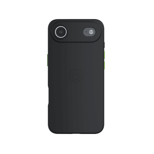 Goui Magnetic Case With Magnetic Bars for iPhone Air + Magnetic Strap  - Black Stone