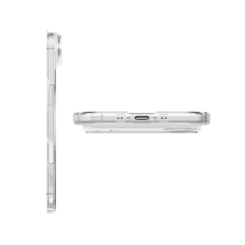 Uniq Airsuit Magsafe case for iPhone Air - Glossy Clear\White