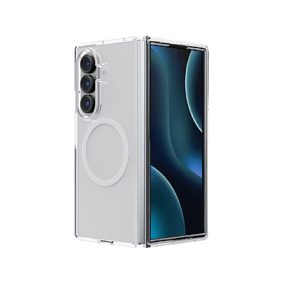 Uniq Hybrid Lfepro Xtreme MagSafe Case for Samsung Galaxy Fold 7 - Crystal Clear
