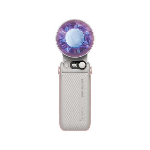Energea AirMate Chill 6000mAh Adjustable Portable Handheld Fan - Sand Pink