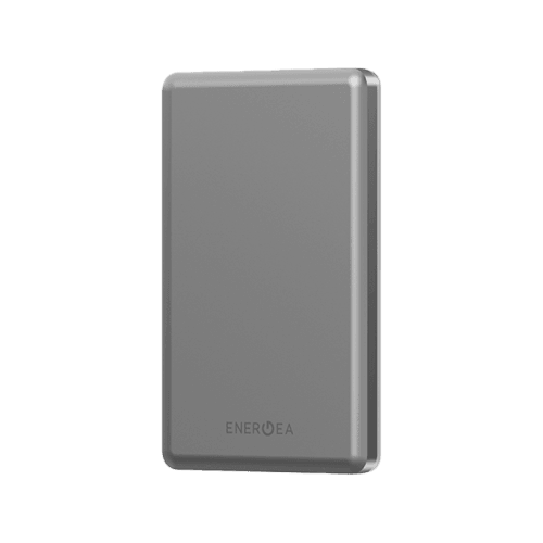 Energea AluPac Mini Aluminum MagSafe 5000mAh Power Bank - Natural Titanium