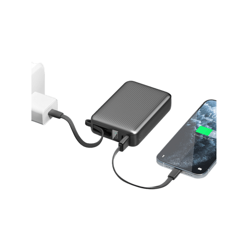 Energea Integra Ultra 45 Power Bank 20000mAh With Build in USB-C Cable & Display - Gunmetal
