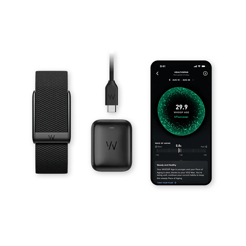 Whoop 5.0 Peak Health and Fitness Wearable Activity Tracking Device - Black