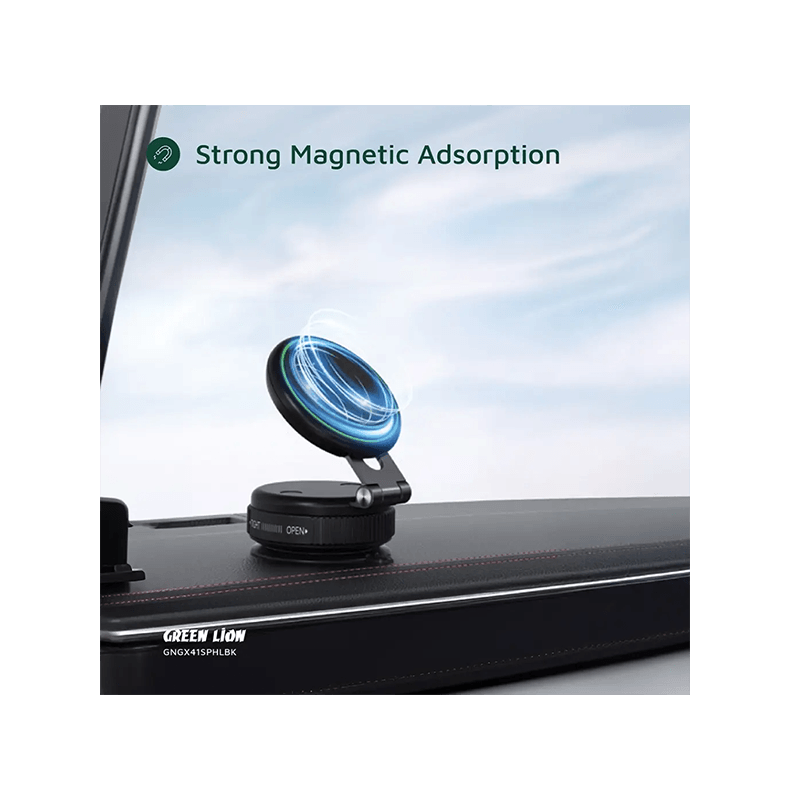 Green Lion GX-41 MagSafe Suction Phone Holder - Black