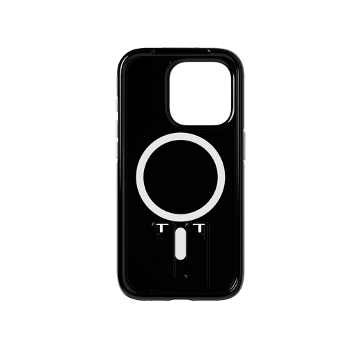Tech21 Evo Crystal MagSafe Case With Kick Stand for iPhone 15 Pro - Obsidian Black