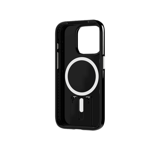 Tech21 Evo Crystal MagSafe Case With Kick Stand for iPhone 15 Pro - Obsidian Black