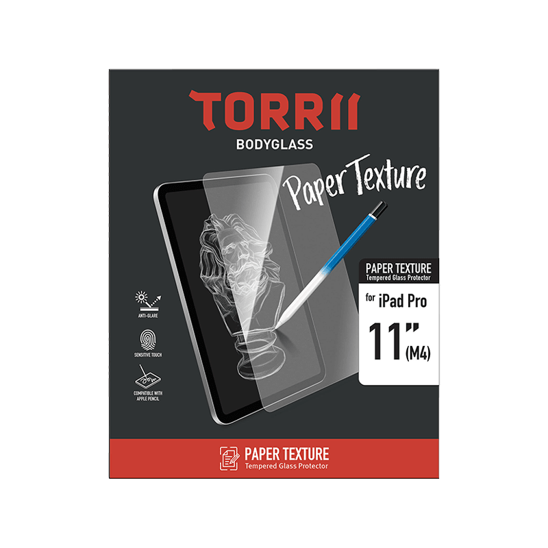 Torrii BodyGlass Clear Paper Like Screen Protector for iPad Pro 11" M4 5th Gen