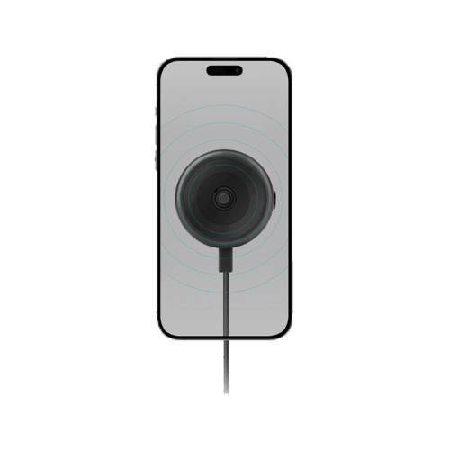 Energea Airlock 15W MagSafe Charging Vacuum Phone Mount - Gunmetal