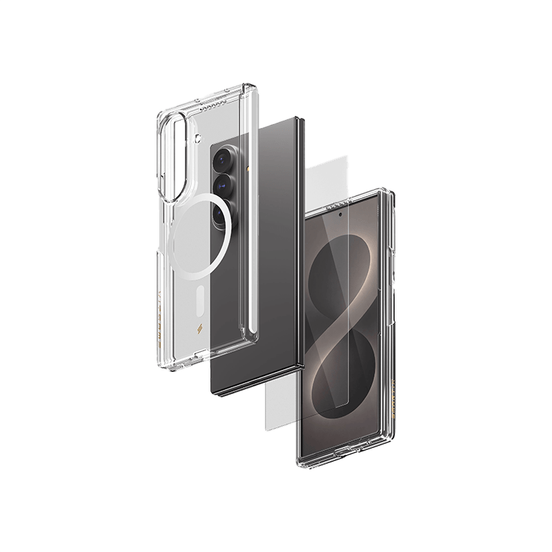 Smart Premium Ultra Guard Magnetic Bundle for Samsung Galaxy Z Fold 8 Ultra (Screen Protector + Clear Case)