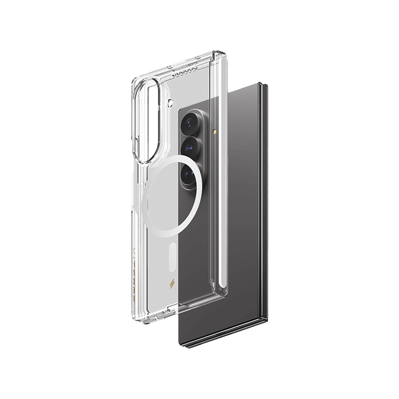 Smart Premium Ultra Guard Magnetic Bundle for Samsung Galaxy Z Fold 8 Ultra (Screen Protector + Clear Case)