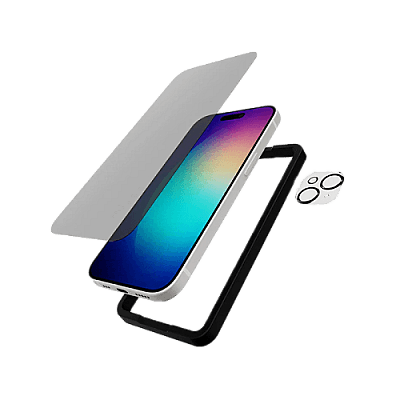 Tech21 Impact Glass Privacy Screen & Camera Lens Protector for iPhone 15