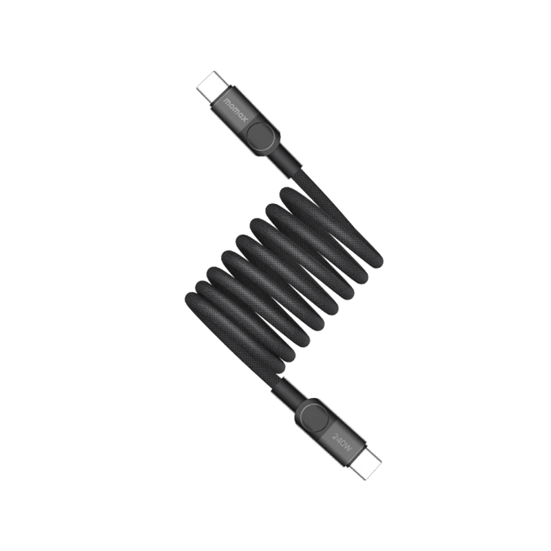 Momax Mag Link USB-C to USB-C Magnetic Cable 240W 2m - Black