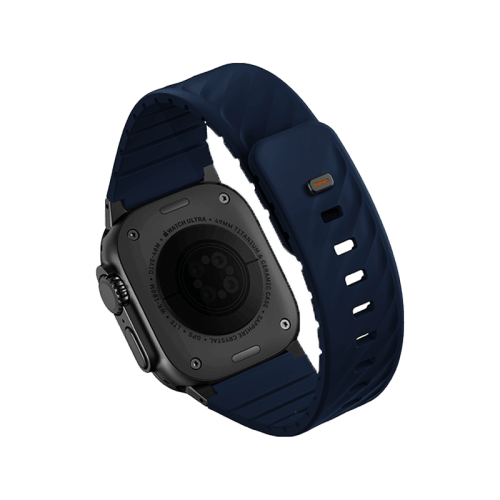 Uniq Fluo Bundle Magnetic Watch Strap With Connector for Apple Watch 40mm to 49mm - Marine Blue
