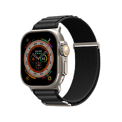 SkinArma Kobu Watch Strap for Apple Watch 49/45/44mm - Black