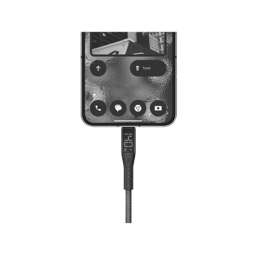 Energea Flow 480mbps USB-C to Lightning Display Cable 1.5M - Black