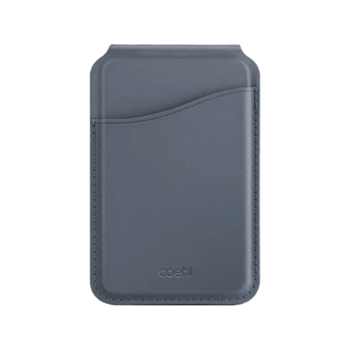 Uniq Coehl Esme Magnetic Snap-on Card Holder Snap and Mirror for iPhone - Sapphire Blue