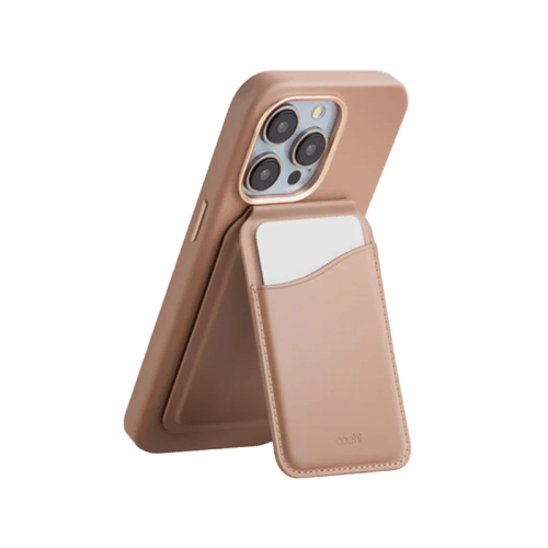 Uniq Coehl Esme Magnetic Snap-on Card Holder Snap and Mirror for iPhone - Sapphire Blue