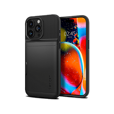 Spigen Armor Slim Case for iPhone 15 Pro - Black