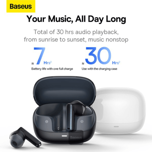 Baseus Bowie M2s True Wireless Earphone - Moon White