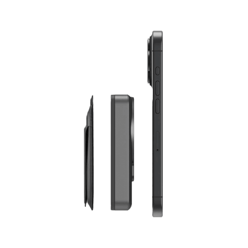 Energea MagWallet Card With MagPlus 10000mAh Power Bank - Gunmetal