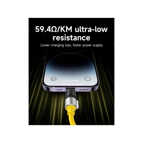 Sharge Phantom USB-C to Lightning 480Mbps 20W Cable 1.2M - Yellow