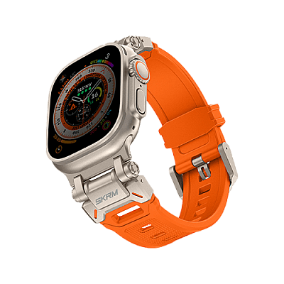 SkinArma Titon Watch Strap for Apple Watch 49/45/44mm - Orange