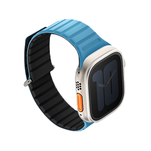 Uniq Revix Evo Reversible Strap For Apple Watch 49/45/44/42mm - Pacific Blue / Black