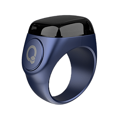 iQibla Zikr Noor Smart Bluetooth Ring 20mm - Navy Blue