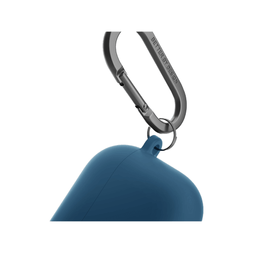 Uniq Nexo Active Hybrid Silicone Airpods 4th Gen Case With Sports Ear Hooks - Pacific Blue