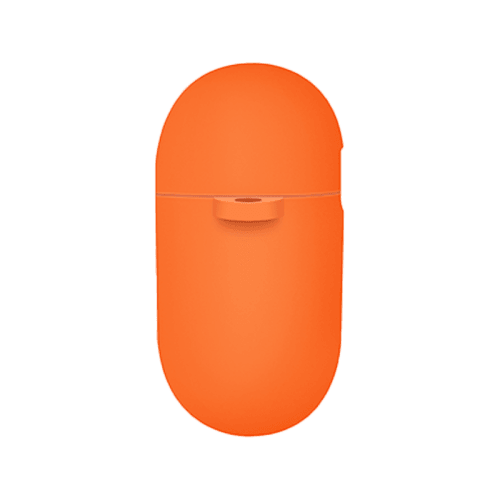 Uniq Nexo Active Hybrid Silicone Airpods 4th Gen Case With Sports Ear Hooks - Volt Orange