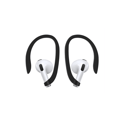 Uniq Nexo Active Hybrid Silicone Airpods 4th Gen Case With Sports Ear Hooks - Volt Orange