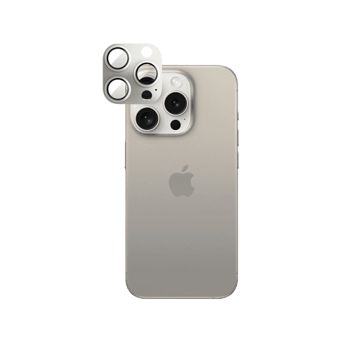 Smart Premium Camera Lens Protector for iPhone 15 Pro / 15 Pro Max - Natural Titanium